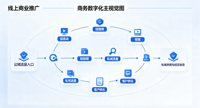 邵阳线上商业推广怎么做？全域流量闭环搭建与低成本转化实战指南